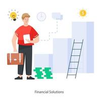 soluzioni finanziarie concettuali vettore