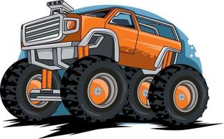 monster truck fuoristrada illustrazione vettoriale