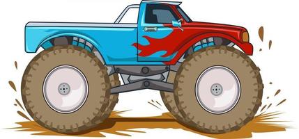 avventura fuoristrada monster truck illustrazione vettore