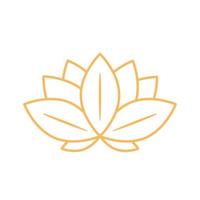 fiore di loto tradizionale elemento orientale decorazione linea design vettore