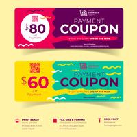 Modelli di coupon certificati buoni regalo vettore