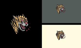 testa tigre vettore illustrazione portafortuna design