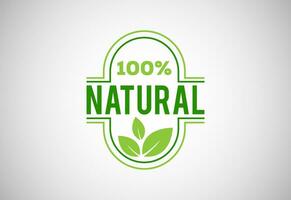 naturale, organico, fresco cibo vettore logo o distintivo modello per Prodotto
