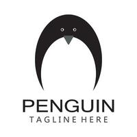 pinguino logo modello vettore icona