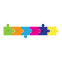 puzzle logo vettore