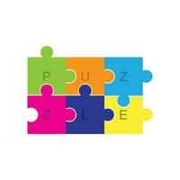 puzzle logo vettore