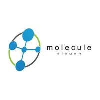 molecola logo modello vettore