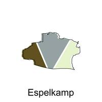 vettore carta geografica di espelkamp moderno schema, alto dettagliato vettore illustrazione design modello