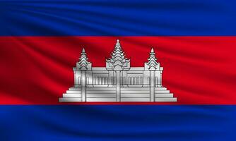 vettore bandiera di Cambogia