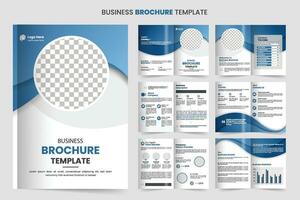 opuscolo modello disposizione design e aziendale minimo multipagina opuscolo modello design vettore