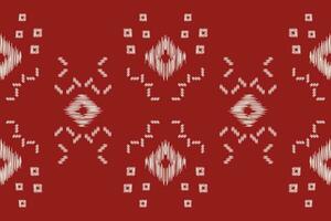 etnico ikat tessuto modello geometrico stile.africano ikat ricamo etnico orientale modello rosso sfondo. astratto,vettore,illustrazione.trama,abbigliamento,cornice,decorazione,tappeto,motivo. vettore
