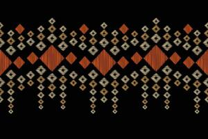 etnico ikat tessuto modello geometrico stile.africano ikat ricamo etnico orientale modello nero sfondo. astratto,vettore,illustrazione.trama,abbigliamento,cornice,decorazione,tappeto,motivo. vettore