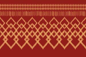 etnico ikat tessuto modello geometrico stile.africano ikat ricamo etnico orientale modello rosso sfondo. astratto,vettore,illustrazione.trama,abbigliamento,cornice,decorazione,tappeto,motivo. vettore