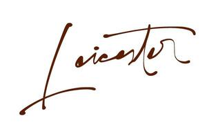 firma serie l design illustrazione vettore