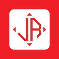 creativo semplice iniziale monogramma jr logo disegni. vettore