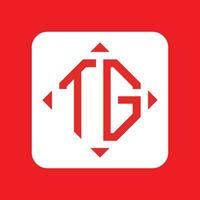 creativo semplice iniziale monogramma tg logo disegni. vettore