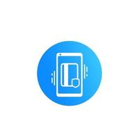 icona pagamento elettronico sicuro con smartphone vettore