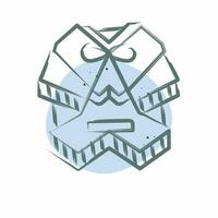 icona poncho. relazionato per argentina simbolo. colore individuare stile. semplice design modificabile. semplice illustrazione vettore