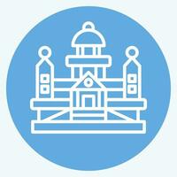 icona parlamento. relazionato per argentina simbolo. blu occhi stile. semplice design modificabile. semplice illustrazione vettore