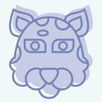 icona giaguaro. relazionato per animale simbolo. Due tono stile. semplice design modificabile. semplice illustrazione vettore
