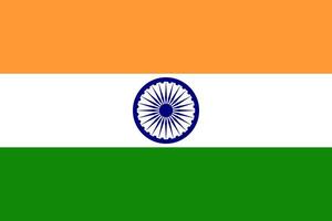 tiranga, tricolore, nazionale India bandiera nel ufficiale colori e proporzione correttamente. vettore