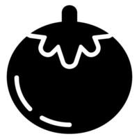 icona del glifo di pomodoro vettore