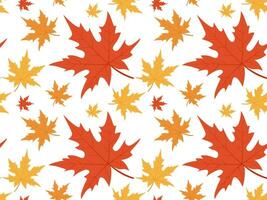 autunno modello di le foglie. senza soluzione di continuità vettore sfondo.