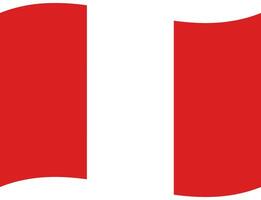 bandiera di Perù. Perù bandiera. Perù bandiera onda vettore