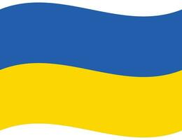 Ucraina bandiera onda. Ucraina bandiera. bandiera di Ucraina vettore