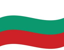bandiera di Bulgaria. Bulgaria bandiera onda. Bulgaria bandiera vettore