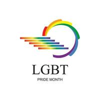 lgbt orgoglio mese, celebre annualmente. lgbt umano diritti e tolleranza illustrazione vettore