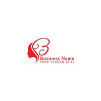 essere , B lettera bellezza viso logo design vettore