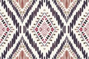 etnico senza soluzione di continuità modello ikat geometrico indiano style.tribal etnico vettore struttura. senza soluzione di continuità a strisce modello nel azteco stile indiano, zingaro, africano tappeto. bohémien.