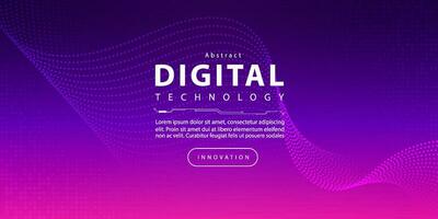 astratto digitale tecnologia futuristico circuito blu viola sfondo, informatica scienza tecnologia, innovazione comunicazione futuro, ai grande dati, Internet Rete connessione, nube hi-tech illustrazione vettore