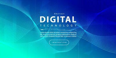 digitale tecnologia velocità Collegare blu verde sfondo, informatica nano informazione, astratto comunicazione, innovazione futuro Tech dati, Internet Rete connessione, ai grande dati, linea punto illustrazione vettore