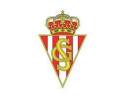 sportivo gijon club logo simbolo la liga Spagna calcio astratto design vettore illustrazione