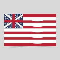 unito americano bandiera amore vettore