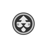 elegante e semplice Leone logo vettore