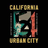 California urbano città astratto grafico, tipografia vettore, t camicia design illustrazione, bene per pronto Stampa, e altro uso vettore