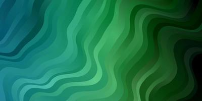 sfondo vettoriale azzurro verde con linee piegate illustrazione colorata che consiste in curve miglior design per il tuo banner pubblicitario