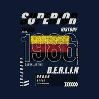 Berlino urbano strada, grafico disegno, tipografia vettore illustrazione, moderno stile, per Stampa t camicia