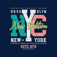 brooklyn nyc urbano strada, grafico disegno, tipografia vettore illustrazione, moderno stile, per Stampa t camicia