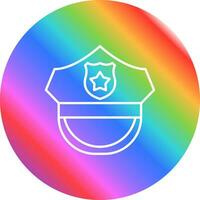 polizia cappello vettore icona