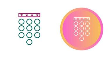 codice di accesso serratura vettore icona