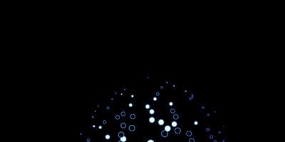 sfondo vettoriale blu scuro con cerchi