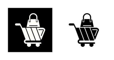 shopping carrello vettore icona