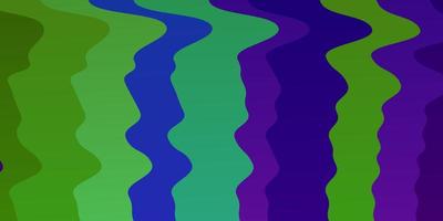 sfondo vettoriale multicolore chiaro con linee piegate