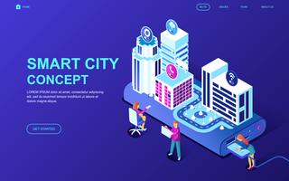 Banner Web Smart City Technology vettore