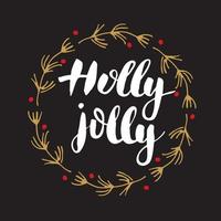 buon natale lettering calligrafico. design tipografico di saluti. lettere di calligrafia per auguri di vacanza. illustrazione di vettore del testo dell'iscrizione disegnata a mano