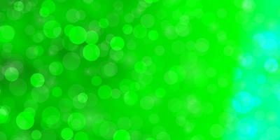 sfondo vettoriale verde chiaro con cerchi